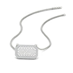 Load image into Gallery viewer, rectangle-shaped-name-necklace-in-FDPD11283-NL-WG