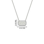 Load image into Gallery viewer, rectangle-shaped-name-necklace-in-FDPD11283-NL-WG