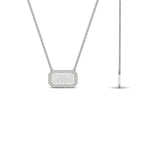 Load image into Gallery viewer, rectangle-shaped-name-necklace-in-FDPD11283-NL-WG