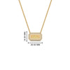Load image into Gallery viewer, rectangle-shaped-name-necklace-in-FDPD11283-NL-YG