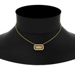 Load image into Gallery viewer, rectangle-shaped-name-necklace-in-FDPD11283-NL-YG