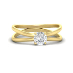 Load image into Gallery viewer, reverse-split-shank-round-cut-solitaire-diamond-ring-in-yellow-gold-fdenr1008rorsleep-nl-yg