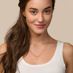 Load image into Gallery viewer, Capital D Alphabet Diamond Pendant