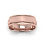 Load image into Gallery viewer, Rose Gold Milgrain Square Band Ring