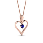 Load image into Gallery viewer, round-blue-sapphire-solitare-heart-pendant-in-prong-set-FDPD60961GSABL-NL-RG