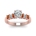 Load image into Gallery viewer, rose-gold-round-white-diamond-engagement-wedding-ring-with-orange-sapphire-in-prong-set-FDENS1027RORGSAORANGLE5-NL-RG_990977bb-8f9d-4789-b47b-43330a1acbe2