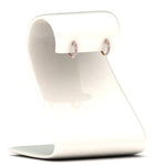 Load image into Gallery viewer, round-and-baguette-diamond-huggie-earrings-in-rose-gold-FDEAR11241ANGLE2-NL-RG