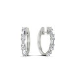 Load image into Gallery viewer, round-and-baguette-diamond-huggie-earrings-in-white-gold-FDEAR11241ANGLE2-NL-WG