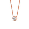 Load image into Gallery viewer, Round Bezel 0.75 Carat Solitaire Pendant