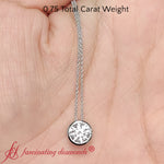 Load image into Gallery viewer, round-bezel-0.75-carat-solitaire-pendant-in-14k-white-gold-fdpd10538ro-0-75-ct-fancyhand