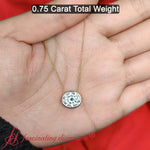 Load image into Gallery viewer, round-bezel-0.75-carat-solitaire-pendant-in-14k-yellow-gold-fdpd10538ro-0-75-ct-fancyhand