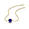 Load image into Gallery viewer, Round Bezel 0.75 Carat Solitaire Pendant