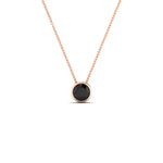 Load image into Gallery viewer, Round Bezel Solitaire Half Carat Pendant