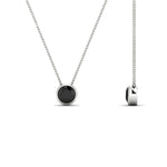 Load image into Gallery viewer, Round Bezel Solitaire Half Carat Pendant