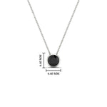 Load image into Gallery viewer, Round Bezel Solitaire Half Carat Pendant