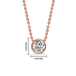 Load image into Gallery viewer, Round Bezel Solitaire Diamond 1.50 Carat Pendant