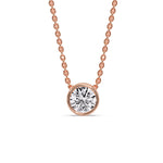 Load image into Gallery viewer, Round Bezel Solitaire Diamond 1.50 Carat Pendant