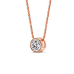 Load image into Gallery viewer, Round Bezel Solitaire Diamond 1.50 Carat Pendant