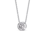 Load image into Gallery viewer, Round Bezel Solitaire Diamond 1.50 Carat Pendant