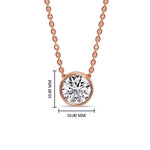 Load image into Gallery viewer, Round Bezel Solitaire Diamond 2.50 Carat Pendant