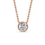 Load image into Gallery viewer, Round Bezel Solitaire Diamond 2.50 Carat Pendant