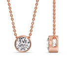 Load image into Gallery viewer, Round Bezel Solitaire Diamond 2.50 Carat Pendant