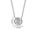 Load image into Gallery viewer, Round Bezel Solitaire Diamond 2.50 Carat Pendant