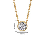 Load image into Gallery viewer, Round Bezel Solitaire Diamond 2.50 Carat Pendant