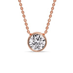 Load image into Gallery viewer, Round Bezel Solitaire Diamond 4 Carat Pendant
