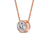 Load image into Gallery viewer, Round Bezel Solitaire Diamond 4 Carat Pendant