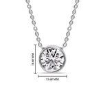 Load image into Gallery viewer, Round Bezel Solitaire Diamond 4 Carat Pendant