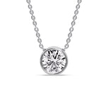 Load image into Gallery viewer, Round Bezel Solitaire Diamond 4 Carat Pendant