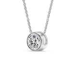 Load image into Gallery viewer, Round Bezel Solitaire Diamond 4 Carat Pendant