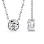 Load image into Gallery viewer, Round Bezel Solitaire Diamond 4 Carat Pendant