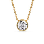 Load image into Gallery viewer, Round Bezel Solitaire Diamond 4 Carat Pendant