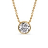 Load image into Gallery viewer, Round Bezel Solitaire Diamond 4 Carat Pendant