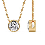 Load image into Gallery viewer, Round Bezel Solitaire Diamond 4 Carat Pendant