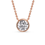 Load image into Gallery viewer, Round Bezel Solitaire Diamond 5 Carat Pendant