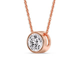 Load image into Gallery viewer, Round Bezel Solitaire Diamond 5 Carat Pendant