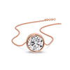 Load image into Gallery viewer, Round Bezel Solitaire Diamond 5 Carat Pendant