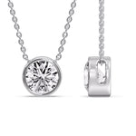 Load image into Gallery viewer, Round Bezel Solitaire Diamond 5 Carat Pendant