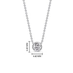 Load image into Gallery viewer, Round Bezel Solitaire Half Carat Pendant