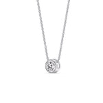 Load image into Gallery viewer, Round Bezel Solitaire Half Carat Pendant