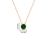 Load image into Gallery viewer, Round Bezel Solitaire Half Carat Pendant