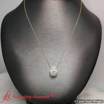 Load image into Gallery viewer, round-bezel-solitaire-lab-diamond-4-carat-pendant-in-14k-yellow-gold-fdpd10538ro-4-00-ct-2