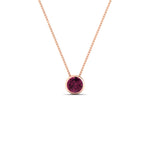 Load image into Gallery viewer, Round Bezel Solitaire Half Carat Pendant