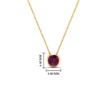 Load image into Gallery viewer, Round Bezel Solitaire Half Carat Pendant