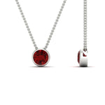 Load image into Gallery viewer, Round Bezel Solitaire Diamond 1.50 Carat Pendant