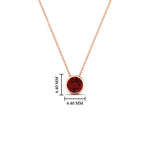 Load image into Gallery viewer, Round Bezel Solitaire Half Carat Pendant