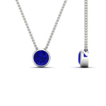 Load image into Gallery viewer, Round Bezel Solitaire Diamond 1.50 Carat Pendant